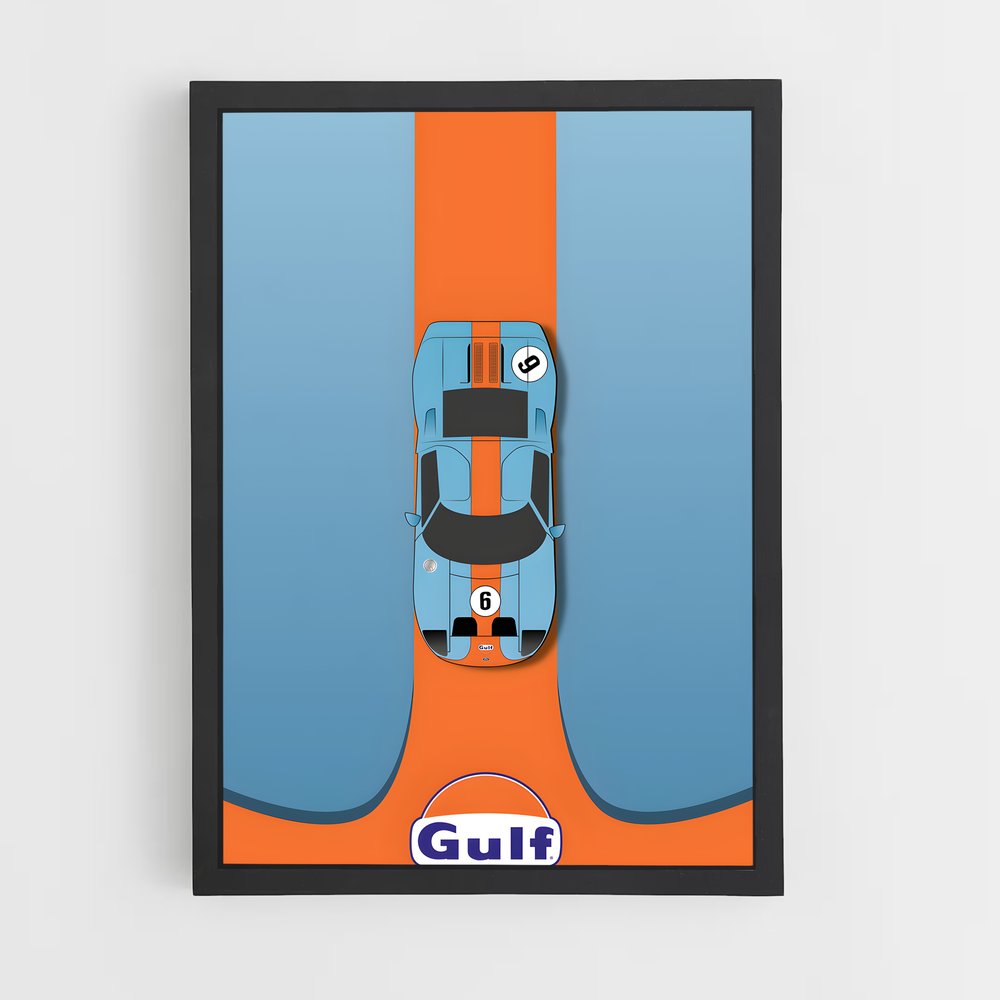 Poster Gt40 Victory Lap – affiche Ford (vue 2)